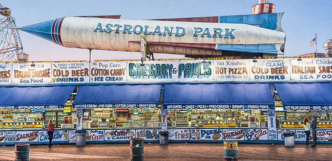 Astroland Painting by Frederick Brosen