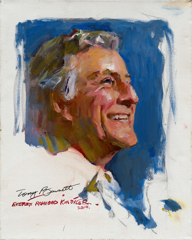 Everett Raymond Kinstler's portrait of lifelong friend Tony Bennett, 2014.