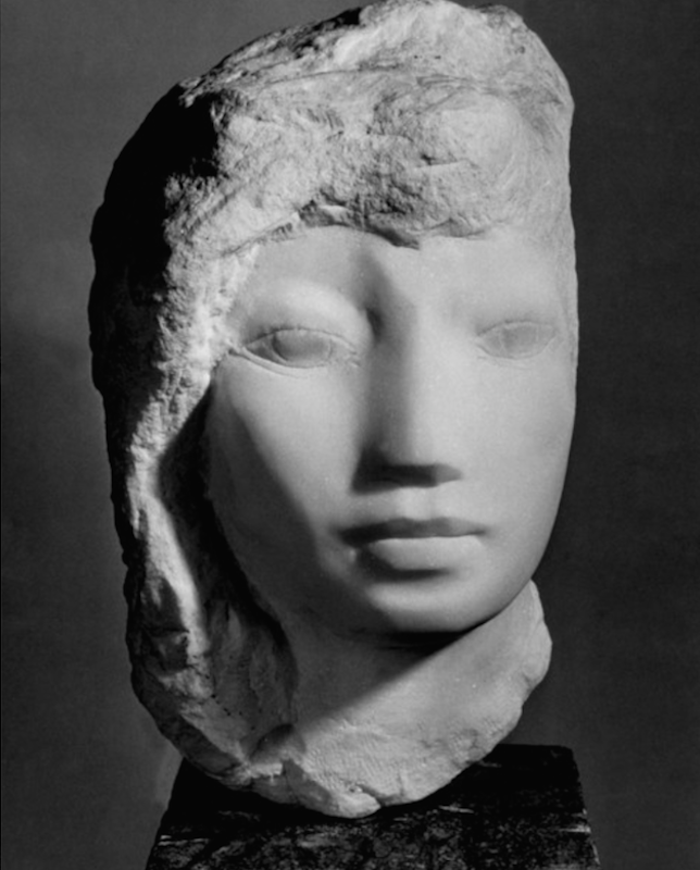 Lorrie Goulet, Rosemarie, 1957. Carrara marble, 10 x 6 1/2 x 4 in. Collection of the artist.