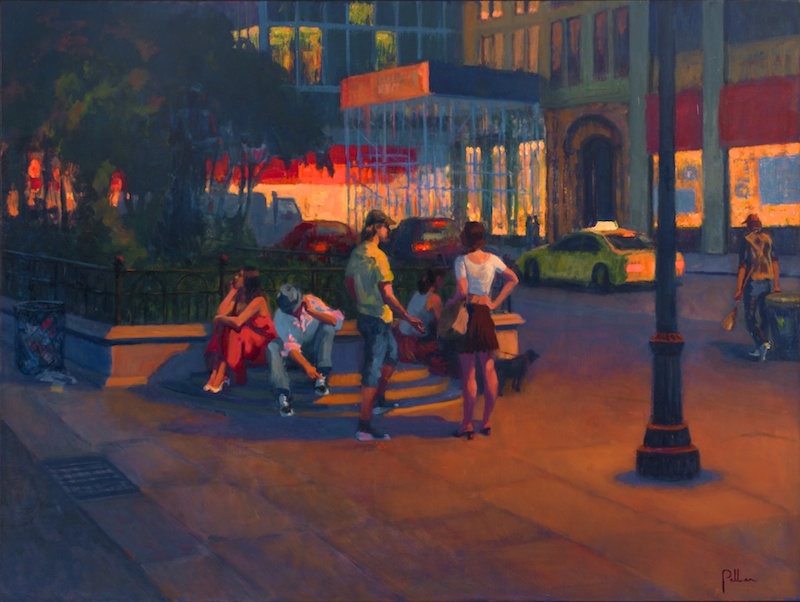 Joseph Peller, Night Shift Union Square, undated.  Oil on linen, 36 x 48 in.