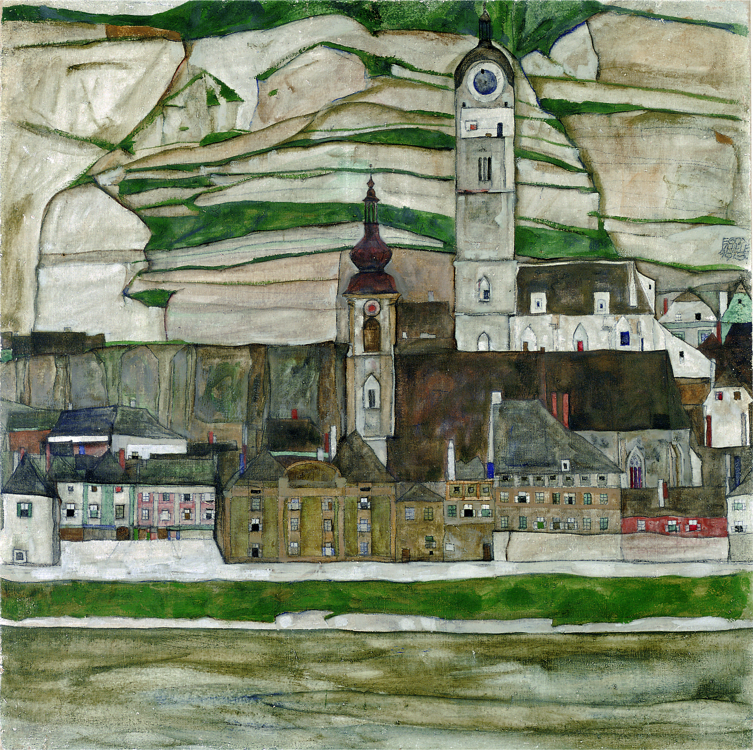 Egon Schiele landscapes